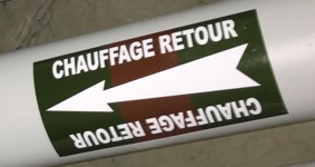 repérage de tuyauterie hors standard